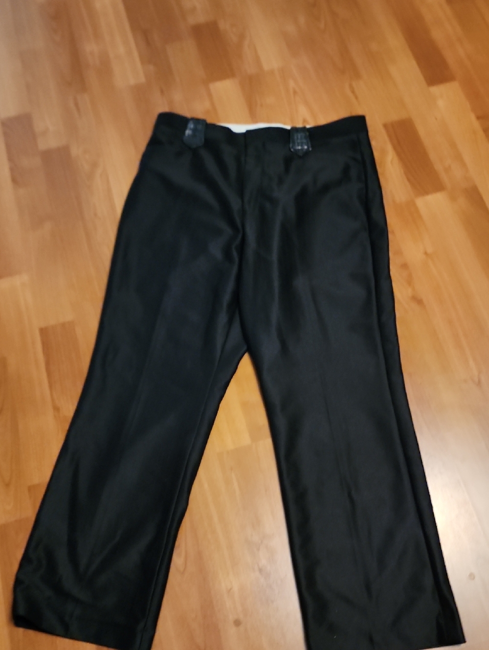Eccentric Faux Crocodule Detail Black Dress Trousers - UNISEX Pants